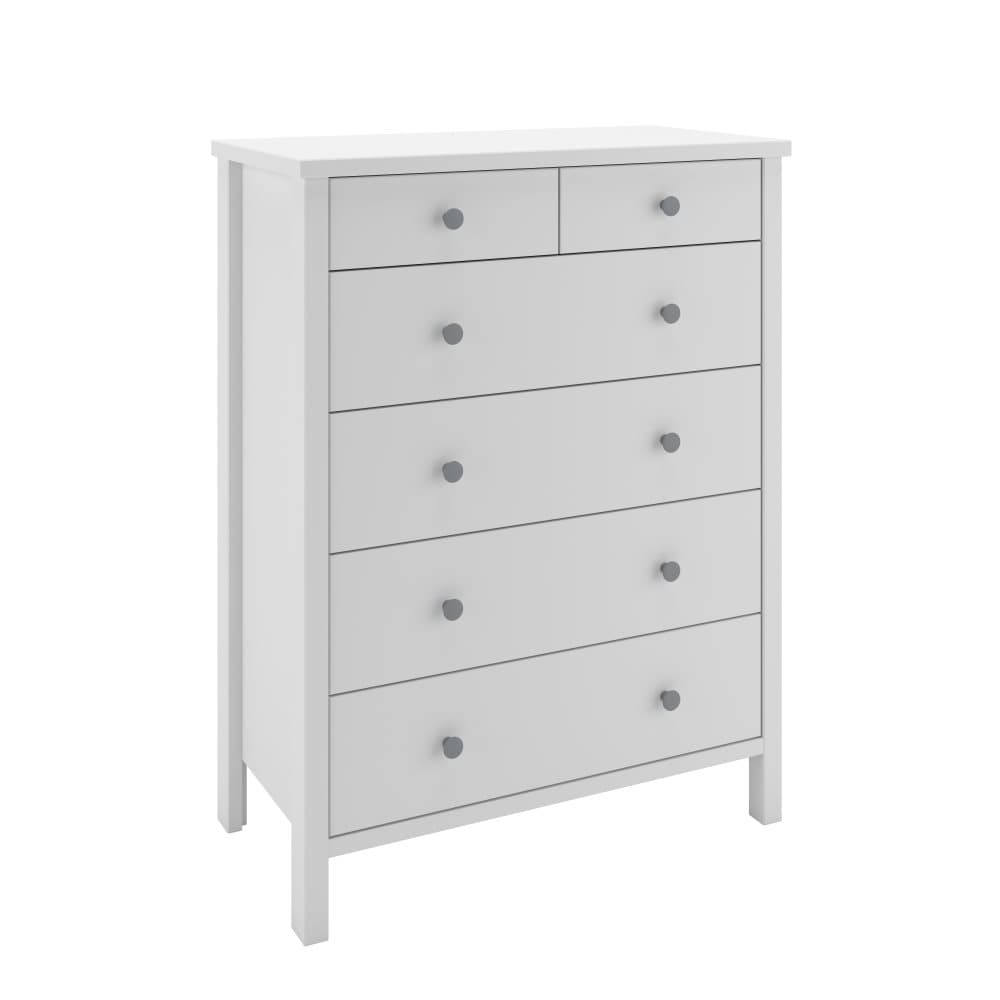 Trone byrå med 2+4 lådor i vit.