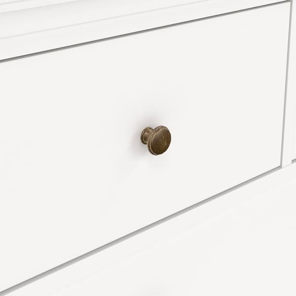Venedig kommode med 2 små og 2 store skuffer, bredde 96cm, høyde 86 cm hvit.