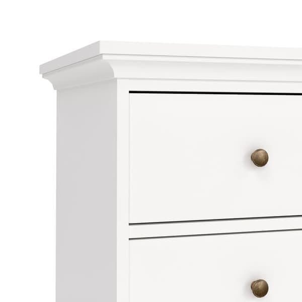 Venedig kommode med 2 små og 2 store skuffer, bredde 96cm, høyde 86 cm hvit.