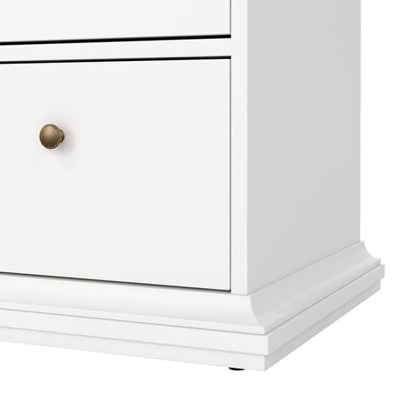 Venedig kommode med 4 store og 4 små skuffer, bredde 183 cm, høyde 86 cm hvit.