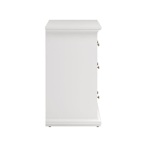 Venedig kommode med 4 store og 4 små skuffer, bredde 183 cm, høyde 86 cm hvit.