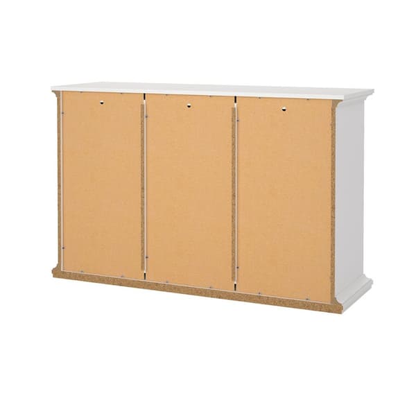 Venedig skjenk 3 dører og 3 skuffer, bredde 143 cm, høyde 91 cm hvit.