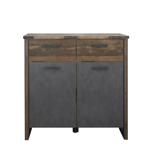 Prip kommode 2 dører og 2 skuffer, Old Wood dekor, matera dekor.