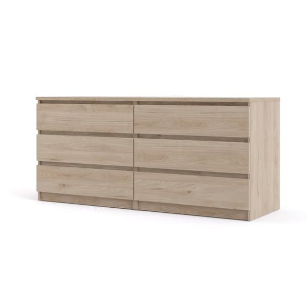 Nada kommode 6 skuffer, Hickory dekor.