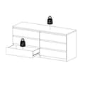 Miniatyrbilde 9 av 10: Nada kommode 6 skuffer svart matt.