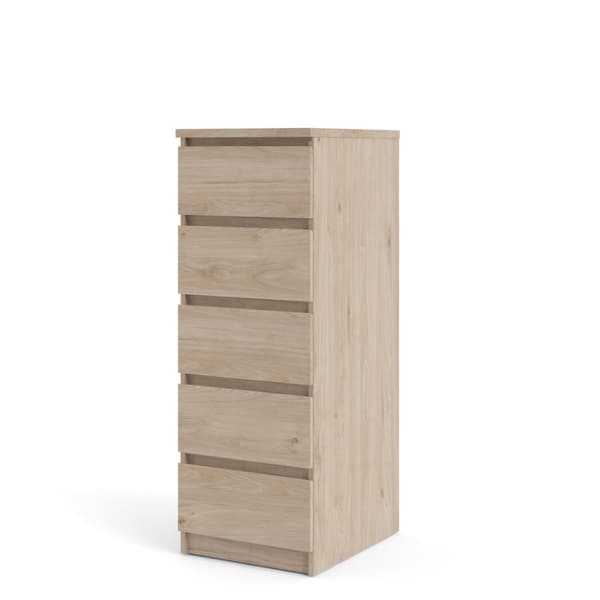 Nada kommode 5 skuffer Hickory dekor.