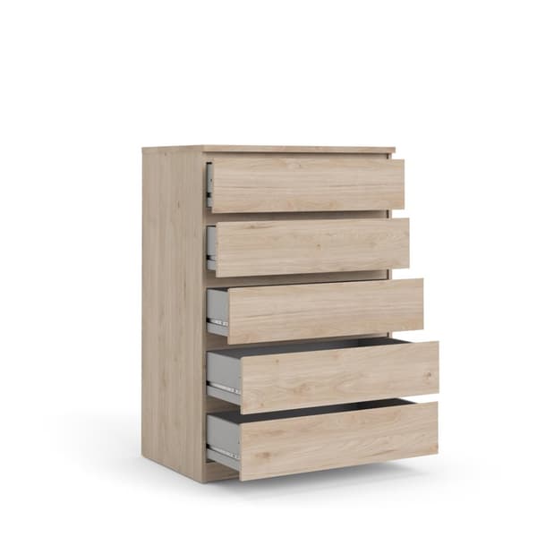 Nada kommode 5 skuffer Hickory dekor.