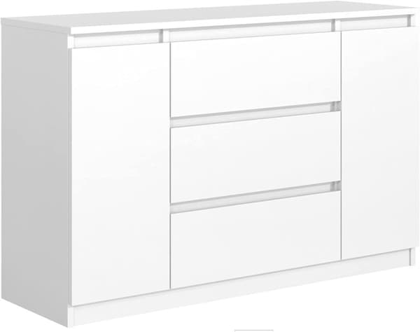 Kommode 2D3S, 120 x 78 x 39 cm, sort
