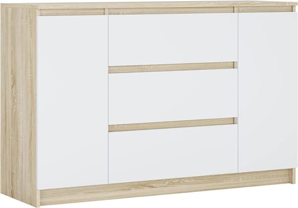 Kommode 2D3S, 120 x 78 x 39 cm, sort