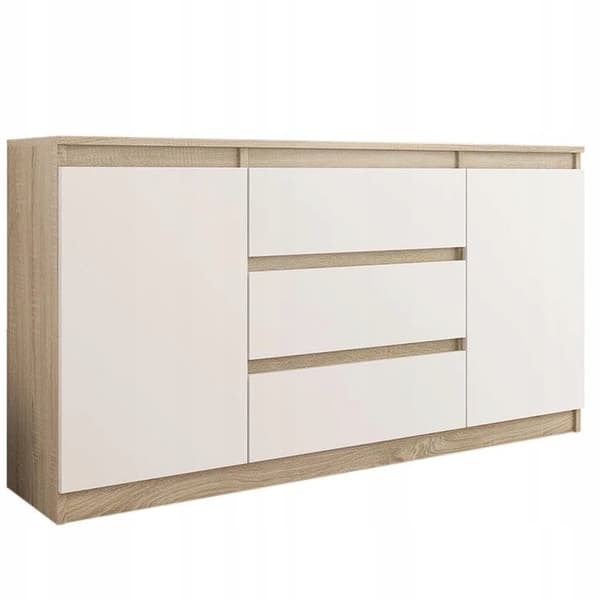 Kommode 2D3S, 120 x 78 x 39 cm, sort