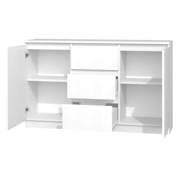 Kommode 2D3S, 120 x 78 x 39 cm, sort