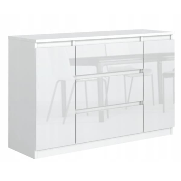 Kommode 2D3S, 120 x 78 x 39 cm, sort