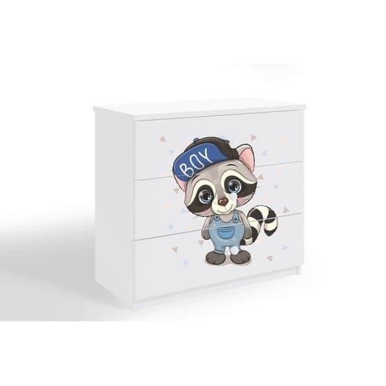 Bureau - Babydreams White - Racoon