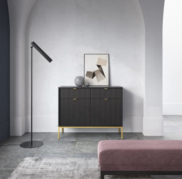 3xEliving Moderni matala LAMELLI lipasto, pituus 104 cm
