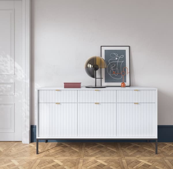 3xEliving LAMELLI lipasto moderniin tyyliin, pituus 154 cm