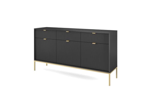 3xEliving LAMELLI lipasto moderniin tyyliin, pituus 154 cm