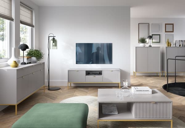 3xEliving LAMELLI lipasto moderniin tyyliin, pituus 154 cm