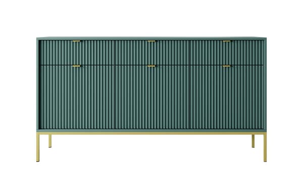 3xEliving LAMELLI kommode i moderne stil, længde 154 cm