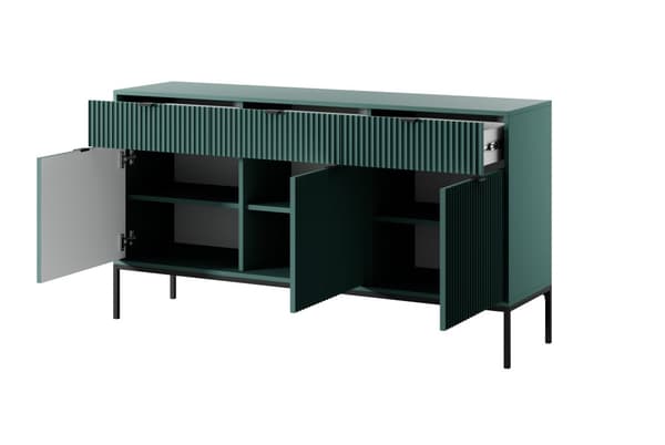 3xEliving LAMELLI lipasto moderniin tyyliin, pituus 154 cm