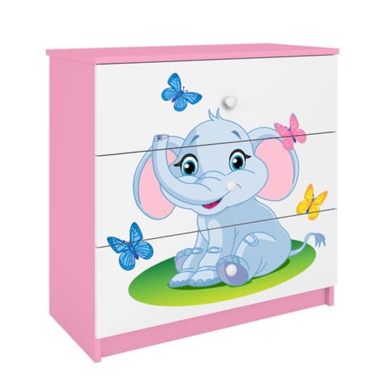 Byrå - Babydreams Rosa - Elephant