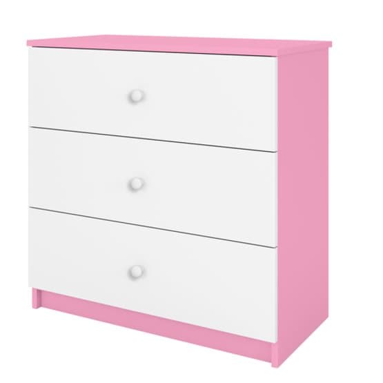 Byrå - Babydreams Rosa - karhu perhosilla