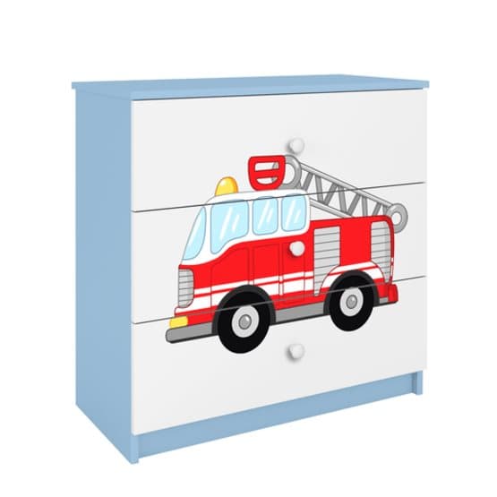 Byrå - Babydreams Blå - Fire Truck