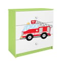 Miniatyrbild 1 av 5: Byrå - Babydreams Grön - Fire Truck