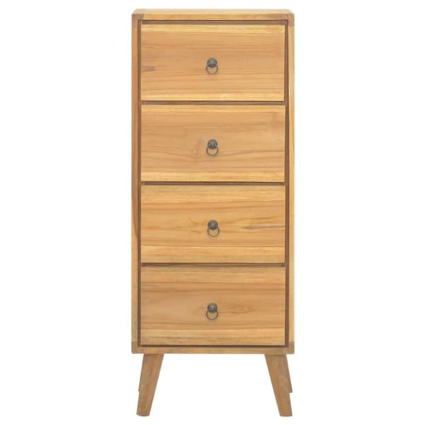 vidaXL kommode 40x30x100 cm massivt teaktræ