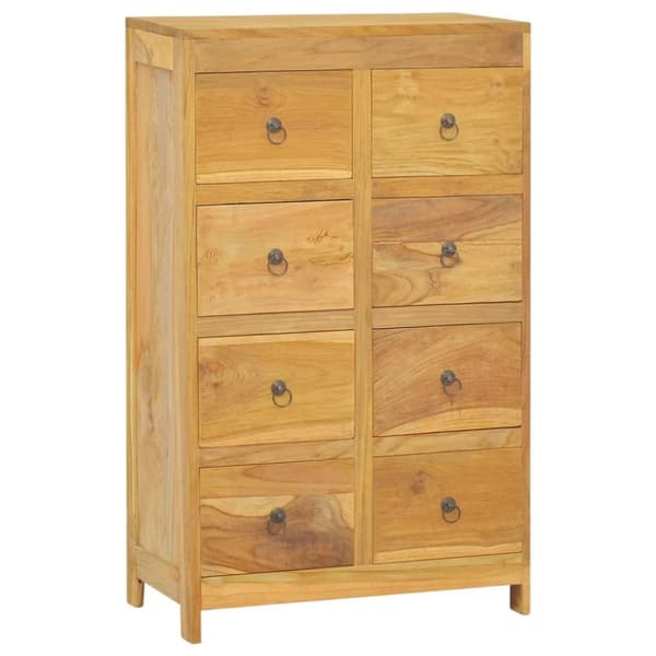 vidaXL kommode 55x30x90 cm massivt teaktræ