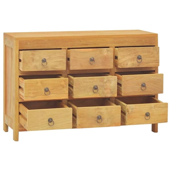 vidaXL Lipasto 80x30x55 cm täysi tiikki
