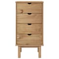 Miniatyrbillede 3 af 7: vidaXL kommode OTTA 45x39x90 cm massivt fyrretræ