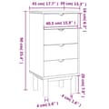 Miniatyrbillede 6 af 7: vidaXL kommode OTTA 45x39x90 cm massivt fyrretræ
