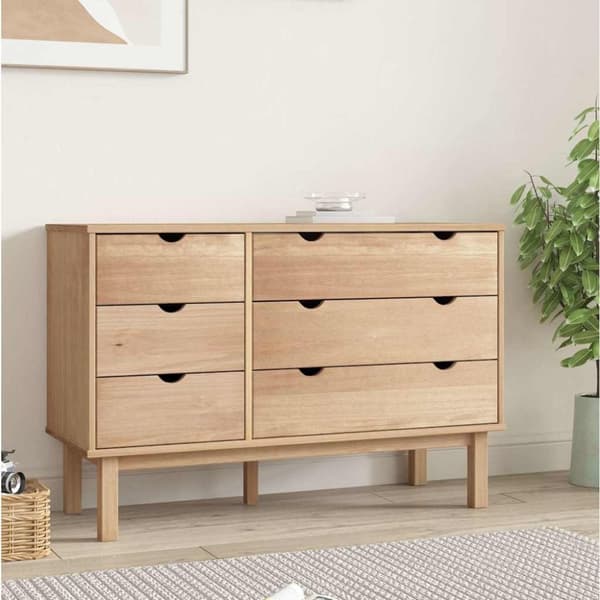 vidaXL Lipasto OTTA 111x43x73,5 cm täysi mänty