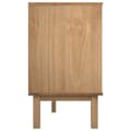 Miniatyrbillede 5 af 9: vidaXL kommode OTTA 111x43x73,5 cm massivt fyrretræ brun og hvid