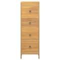 Miniatyrbilde 2 av 9: vidaXL Kommode 30x30x90 cm heltre teak