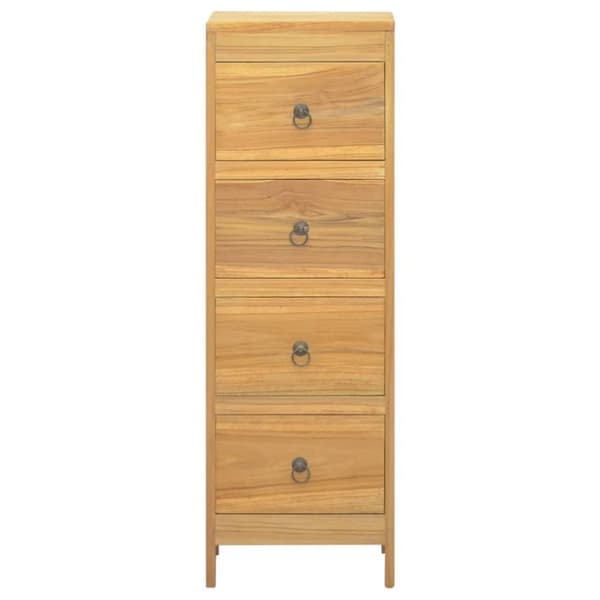 vidaXL Kommode 30x30x90 cm heltre teak
