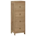 Miniatyrbilde 1 av 9: vidaXL Kommode 30x30x90 cm heltre teak