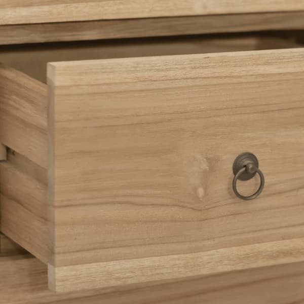 vidaXL Byrå 56x30x80 cm massiv teak