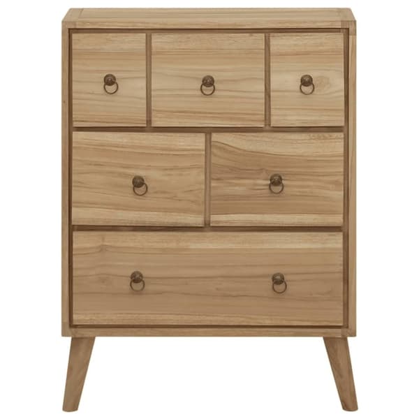 vidaXL Byrå 56x30x80 cm massiv teak
