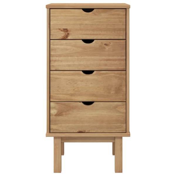 vidaXL Kommode OTTA 45x39x90 cm heltre furu