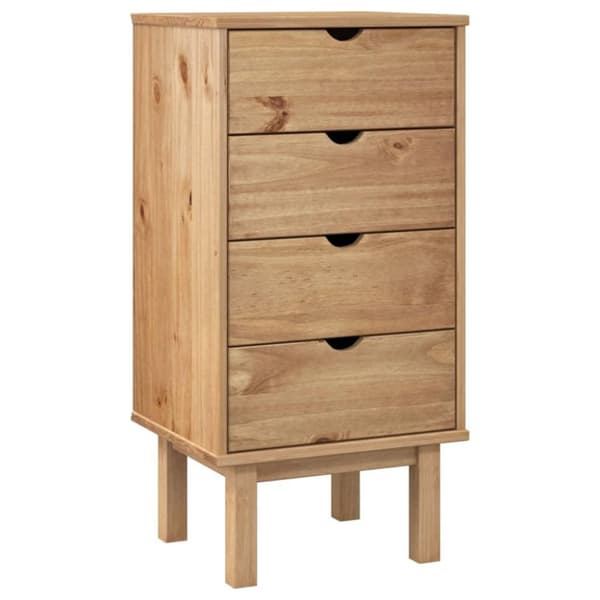 vidaXL Kommode OTTA 45x39x90 cm heltre furu