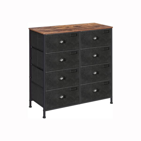 Skuffer - skab - med 8 skuffer - industriel design - metalramme - sort