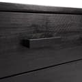 Miniatyrbilde 7 av 11: vidaXL Kommode svart 75x35x70 cm heltre furu