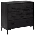 Miniatyrbilde 1 av 11: vidaXL Kommode svart 75x35x70 cm heltre furu