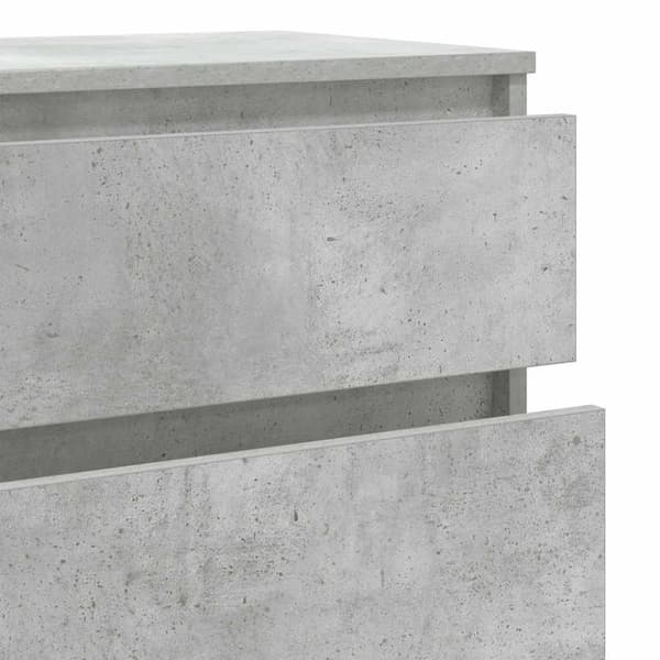 vidaXL Laatikosto betoninharmaa 60x36x103 cm tekninen puu