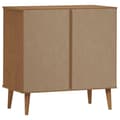 Miniatyrbillede 7 af 11: vidaXL kommode MOLDE 80x40x80 cm massivt fyrretræ brun