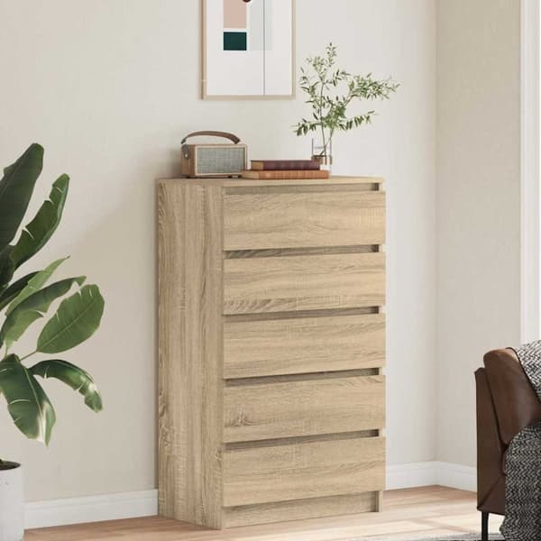 vidaXL Laatikosto Sonoma-tammi 60x36x103 cm tekninen puu