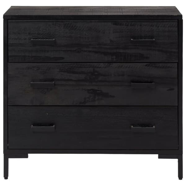 vidaXL Lipasto musta 75x35x70 cm täysi mänty