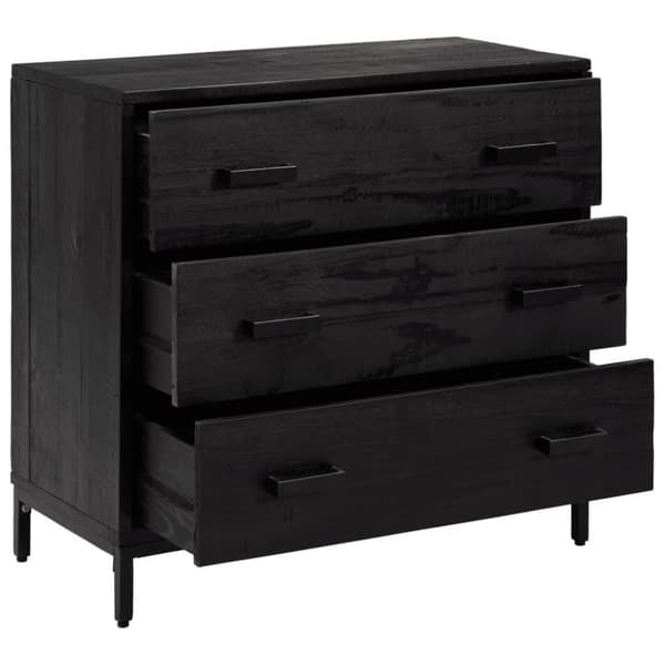 vidaXL Lipasto musta 75x35x70 cm täysi mänty