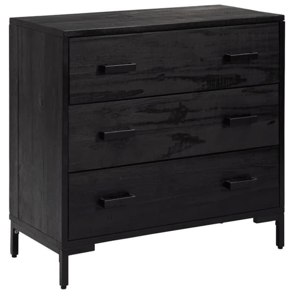 vidaXL Lipasto musta 75x35x70 cm täysi mänty